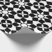 花と星の包み紙 ラッピングペーパー (角)