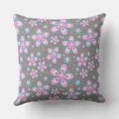 花と星の屋外枕 アウトドアクッション (裏面)