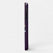 花と星を黒に塗ったかわいいパステルユニコーン Case-Mate iPhoneケース (裏面/左)