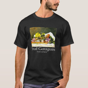 花と本 ポール・ゴーギャン アート グラフィック Tシャツ