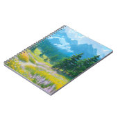 花と松で咲く渓谷 ノートブック (左側)