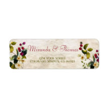 花と果実の住所 シール