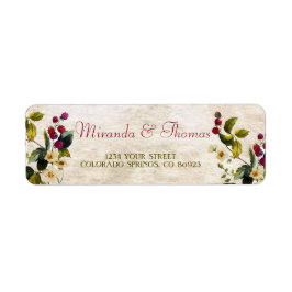 花と果実の住所 シール