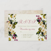 花と果実の応答カード 出欠カード (正面/裏面)