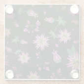 花と果実の霧 ガラスコースター (裏面)