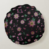 花と果実の霧 ラウンドクッション (裏面)
