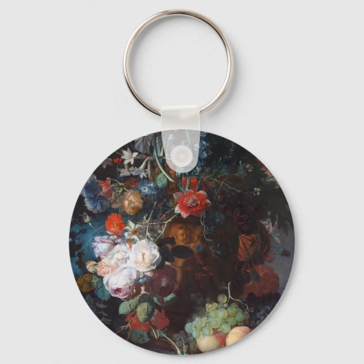 花と果実を持つ静止生活， Jan Van Huysum キーホルダー (正面)