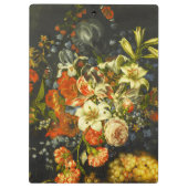 花と果実を持つ静物詩 クリップボード (裏面)