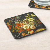 花と果実を持つ静物詩 コースター (左側)