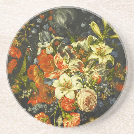 花と果実を持つ静物詩 コースター (正面)