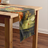 花と果実を持つ静物詩 ショートテーブルランナー (インサイチュ)