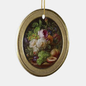 花と果実を持つ静物詩 セラミックオーナメント (右)