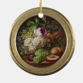 花と果実を持つ静物詩 セラミックオーナメント (裏面)