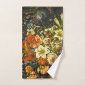 花と果実を持つ静物詩 バスタオルセット (ハンドタオル)