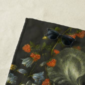 花と果実を持つ静物詩 ビーチタオル (インサイチュ)