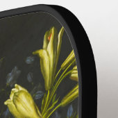 花と果実を持つ静物詩 ピックルボールラケット (左詳細)