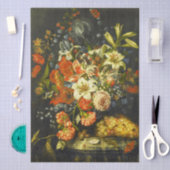 花と果実を持つ静物詩 薄葉紙 (クラフト)