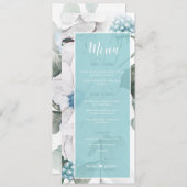 花と果実フローラメニューティール(緑がかった色)D476 メニュー (正面/裏面)