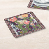 花と果実 スクエアペーパーコースター (アングル)