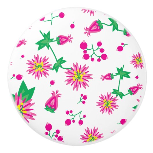 花と果実 セラミックノブ (正面)