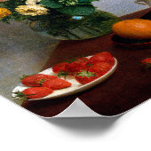 花と果実,ヘンリファンタン – ラトゥール ポスター (角)