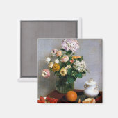 花と果実，ヘンリファンタン – ラトゥール マグネット (正面/裏面)