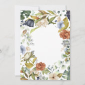 花と果物の秋の収穫フレーム招待状 招待状 (正面)