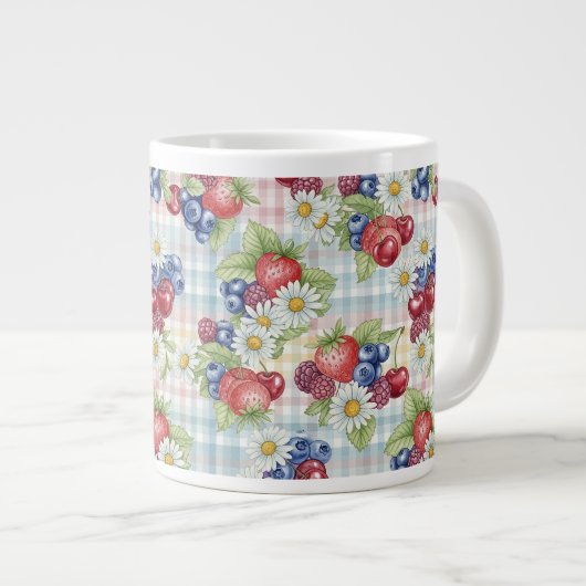 花と果物 ジャンボコーヒーマグカップ (正面右)