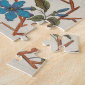 花と枝の植物性デザイン ジグソーパズル (側面)