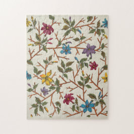 花と枝の植物性デザイン ジグソーパズル