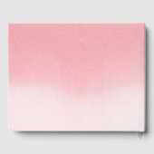 花と枠(ハート) ゲストブック (裏面)