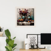 花と梅の静物詩 – プリント (ホームオフィス)