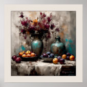 花と梅の静物詩 – プリント (正面)