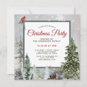 花と森のクリスマスパーティ 招待状 (正面)