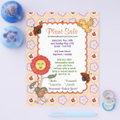 花と植物のセール フライヤー (シングル)