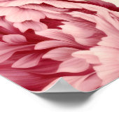 花と植物の模様 ポスター (角)