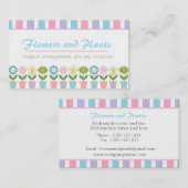 花と植物フラワーショップフローリスト 名刺 (正面/裏面)