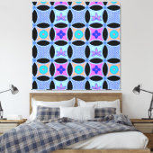 花と模様 キャンバスプリント (インサイチュ (寝室))