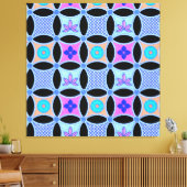 花と模様 キャンバスプリント (インサイチュ (リビング))