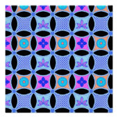 花と模様 ポスター (正面)