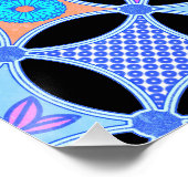 花と模様 ポスター (コーナー)