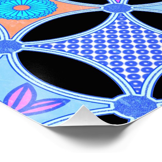 花と模様 ポスター (コーナー)