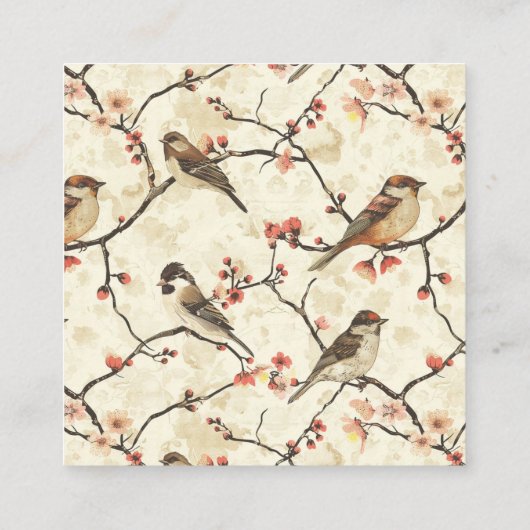 花と歌 スクエア名刺 (裏面)