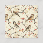 花と歌 スクエア名刺 (正面)