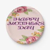 花と母の日が楽しめる|過去記事 ペーパープレート (正面)