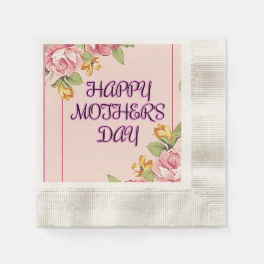 花と母の日が楽しめる|過去記事 縁ありカクテルナプキン (正面)