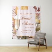 花と気泡のブランチとウェディングシャワー タペストリー (インサイチュ)