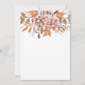 花と水彩のオータムウェディング 招待状 (裏面)