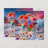 花と氷の結晶 シーズンカード (正面/裏面)