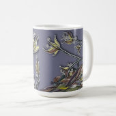 花と波マグカップ コーヒーマグカップ (正面右)